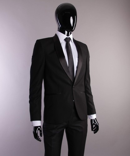 Slim fit smoking - smoking, schwarz