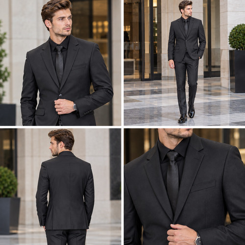 Eleganter herrenanzug paco - herrenanzug,